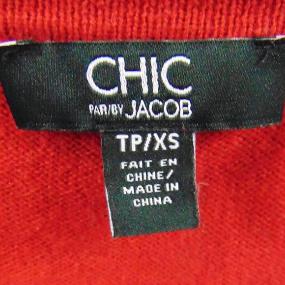 CHIC by Jacob Dark Salmon Capsleeve Dress - Picture 3 of 3